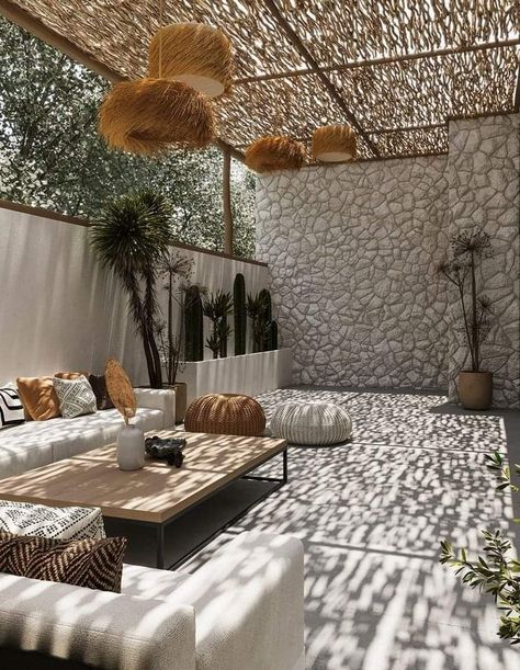 Home Roof Design Interiors, Boho Rooftop Ideas, Boho Terrace Outdoor, Boho Terrace Ideas, Roof Outdoor Design, Mediterranean Terrace Patio Design, Boho Rooftop Terrace, Tulum Backyard Ideas, Roof Top Design Ideas