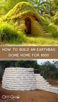 Earthbag Home, Earthbag Dome, Earthbag House, Solar Diy, Flooring Diy, Casa Hobbit, Earth Bag Homes, Earth Bag, Earthship Home