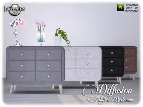 Sims 4 Bedroom, Dresser Furniture, Adult Bedroom, Sims 4 Cc Furniture, Bedroom Dresser, Sims Community, Bedroom Dressers, Sims 4 Cc Finds, Sims Mods