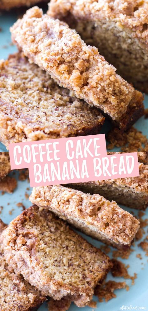 Banana Bread With Bread Flour, Coffee Cake Banana Bread, Breakfast Banana Bread, Banana Almond Muffins, Banana Bread Recipe Easy Moist, Easy Coffee Cake, Cake Banana Bread, The Best Banana Bread Recipe, Classic Coffee Cake