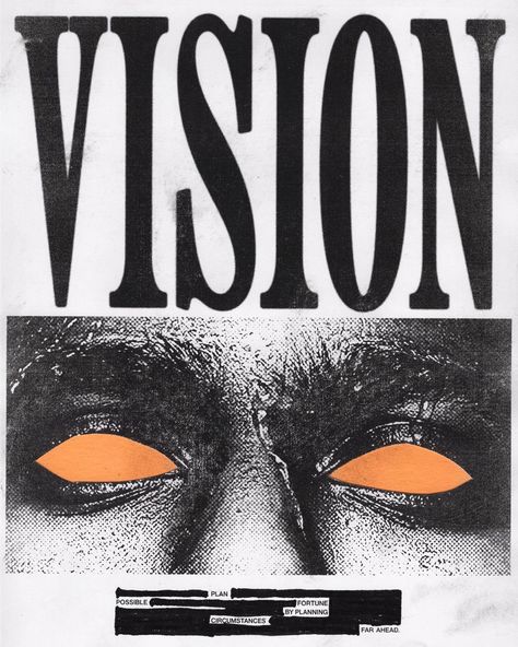 Vision Graphic Design, Vision Design, Experimental Graphic Design Poster, Analog Poster Design, Contemporary Graphic Design Style, Creepy Poster Design, Texture Poster Design, Scary Graphic Design, Analog Graphic Design