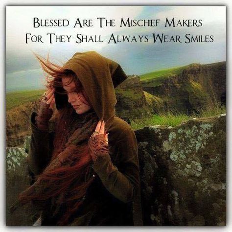 Blessed are the mischief makers, for they shall always wear smiles Long Red Hair, Long Red, Red Hair, Long Hair, A Woman, Stone, Wall, Red, Hair