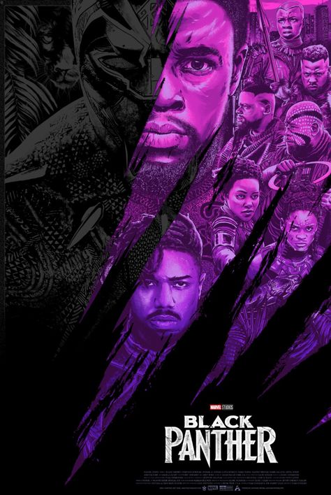 Black Panther Movie Poster, Black Panther Poster, Black Panther Movie, Marvel Movie Posters, Black Panther 2018, Mini Movie, Grey Matter, Black Panther Art, The Black Panther