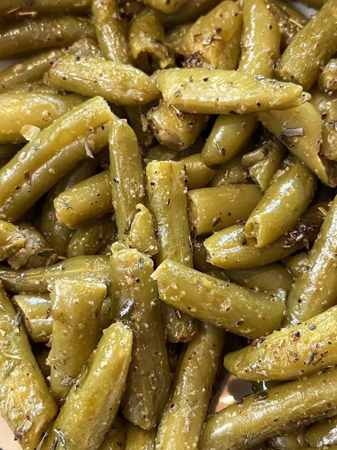 Best Canned Green Beans Recipe, How To Make The Best Green Beans, Thanksgiving Canned Green Beans, How To Prepare Canned Green Beans, The Best Canned Green Beans, Best Can Green Bean Recipe, Canned Green Beans In Oven, Stove Top Canned Green Beans, Seasoned Green Beans Canned