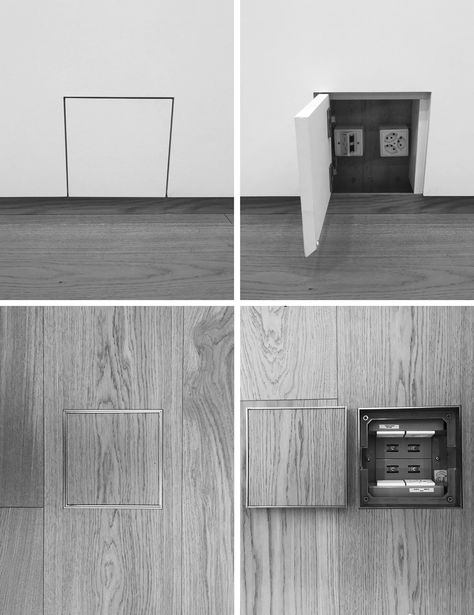 Wall Sockets Ideas, Hidden Sockets Plugs, Floor Power Outlet, Sheet Rock Walls, Floor Outlet, Tiny House Living Room, Floor Boxes, Small House Design Exterior, French Country Living Room