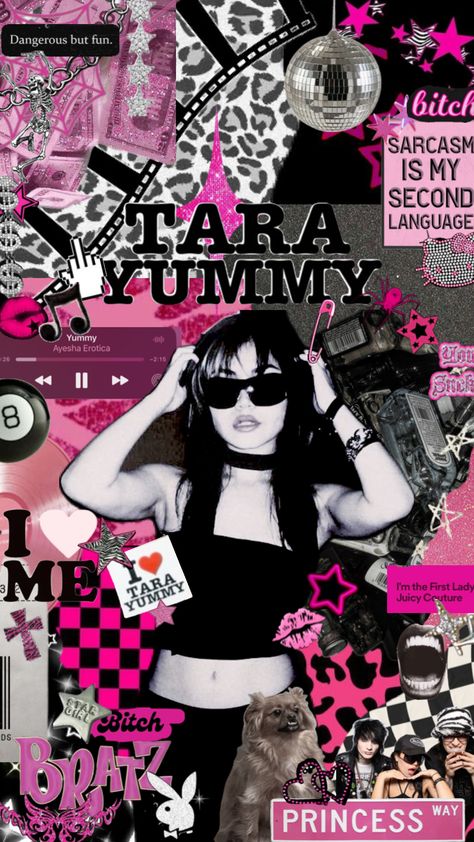 Tara Yummy #tarayummy #yummy #tara #y2k #tarayummymindset Tara Yummy Collage, Tara Yummy Background, Tara Yummy Aesthetic Wallpaper, Tara Yummy Wallpaper Iphone, Tara Yummy Poster, Tara Yummy Wallpaper, Tara Tummy, Tarayummy Aesthetic, Tara Yummy Aesthetic