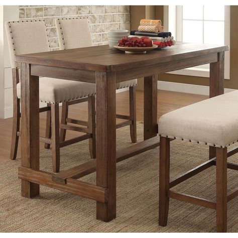 Furniture of America Telara Contemporary Natural Counter Height Table (Natural tone)