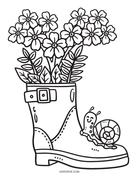 Free Spring Coloring Pages, Spring Coloring Sheets, Flower Coloring Sheets, Rose Coloring Pages, Garden Coloring Pages, Summer Coloring, Spiderman Coloring, Unicorn Coloring, Spring Coloring Pages