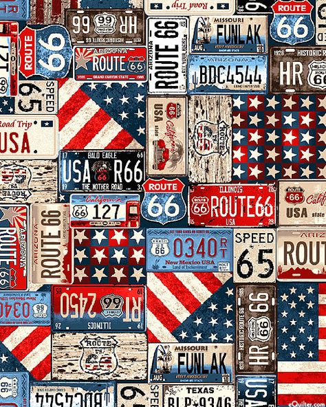 Road Trip Wallpaper, Trip Wallpaper, American Road, Quilt Fabrics, American Road Trip, Free Quilt Patterns, Textile Pattern Design, Bike Lovers, Backgrounds Phone Wallpapers