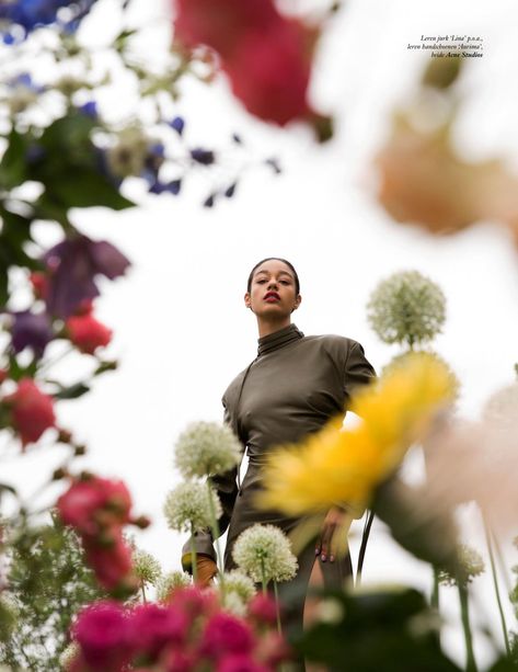 Damaris Goddrie Smells the Roses In Walter Perre Images for Vogue Netherlands September 2019 — Anne of Carversville Styled Shoot Inspiration Photography, Growth Photoshoot, Mum Photoshoot, Photoshoot Concept Outdoor, Selfie Editorial, Flower Photoshoot Creative, Flower Photoshoot Editorial, Floral Shoot, Black Fashion Magazine