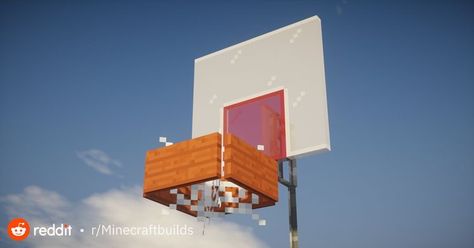 minecraft build Mc Shop Ideas, Minecraft Basketball Hoop, Minecraft Bowling Alley, Minecraft Gym Ideas, Minecraft Basketball Court, Minecraft Dj Booth, Basketball Minecraft, Minecraft Decorating Ideas, Playground Minecraft