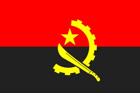 Angola Angolan Flag, All Country Flags, Angola Flag, Country Flags Icons, United Nations Headquarters, Flag Icon, Color Meanings, Custom Icons, African Countries