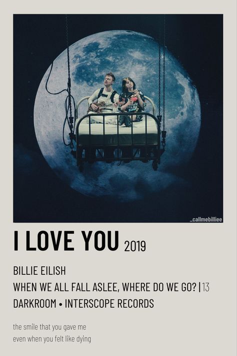 Billie Eilish Polaroid, Billie Polaroid, Billie Eilish Room, Billie Poster, Billie Eilish Songs, Billie Songs, Billie Eilish Poster, Love Yourself Album, I Love You Song