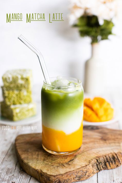 Mango Matcha Latte, Cafe Drinks Ideas, Iced Strawberry Matcha Latte, Cloud Smoothie, Teriyaki Chicken Bowl Recipe, Matcha Mango, Mango Matcha, Juice Ideas, Matcha Drink Recipes