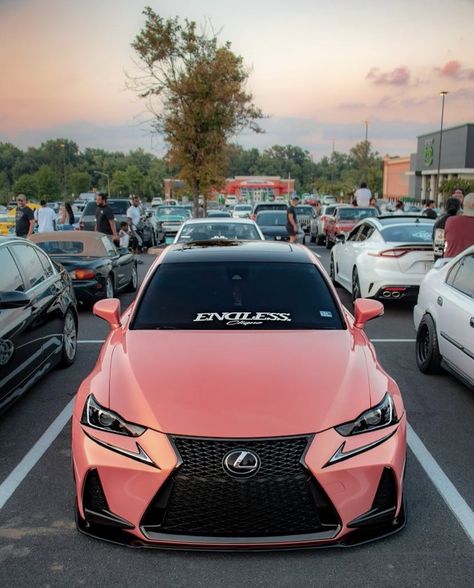 Lexus Modified, Lexis Car, Pink Lexus Car, Pink Rapped Cars, Pink Lexus, Pink Camaro Aesthetic, Light Pink Sports Cars, Lexus Convertible, Vehicle Aesthetic