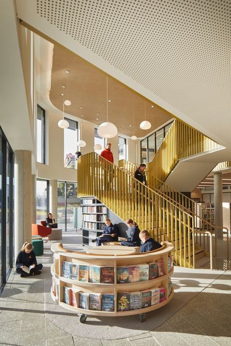 2024 NSW Country Division Awards | ArchitectureAU Public Library Design, Classroom Interior, Boutique Art, Art Hotel, Community School, High School Library, Kindergarten Design, Community Library, Interior Design Games