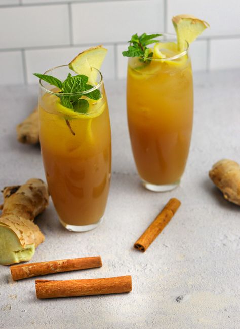 Guyanese Drinks, Jamaican Ginger Beer, Caribbean Ginger Beer Recipe, Rice And Raisins Recipe, Jamaican Ginger Beer Recipe, Guyana Recipes, Sorrel Recipe, Island Drinks, Baked Jerk Chicken