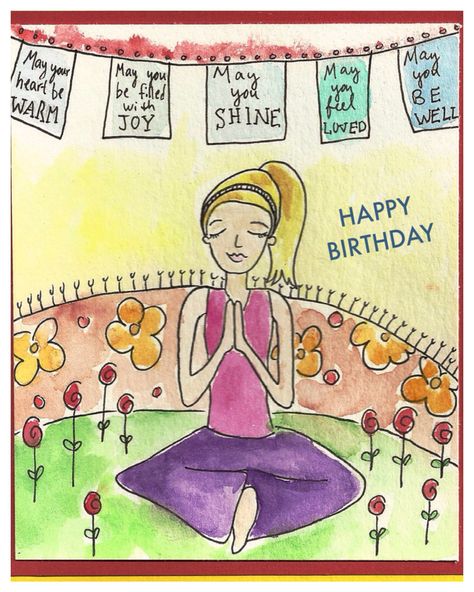 Happy Birthday Yoga, Birthday Yoga, Happy Birthday Wishes Messages, Yoga Cards, Happy Yoga, Birthday Cartoon, Birthday Wishes Messages, Love Anniversary Quotes, Happy Thanksgiving Quotes