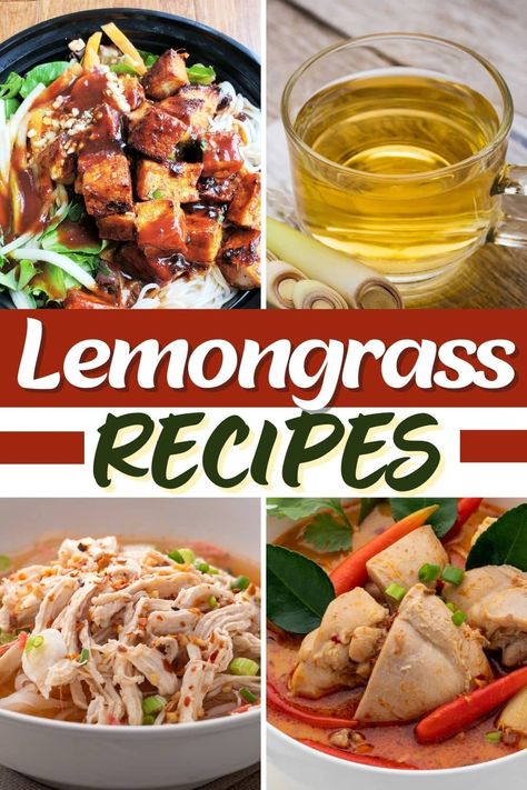 Freshen up your table with these wonderful lemongrass recipes! From chicken to shrimp to tofu, lemongrass is a fragrant, flavorful addition to so many meals. Lemongrass Recipes, Recipe Using Lemons, Lemongrass Paste, Clam Recipes, Trending Recipes, Garden Recipes, Lemon Recipes, Asian Dishes, Vegan Recipes Healthy