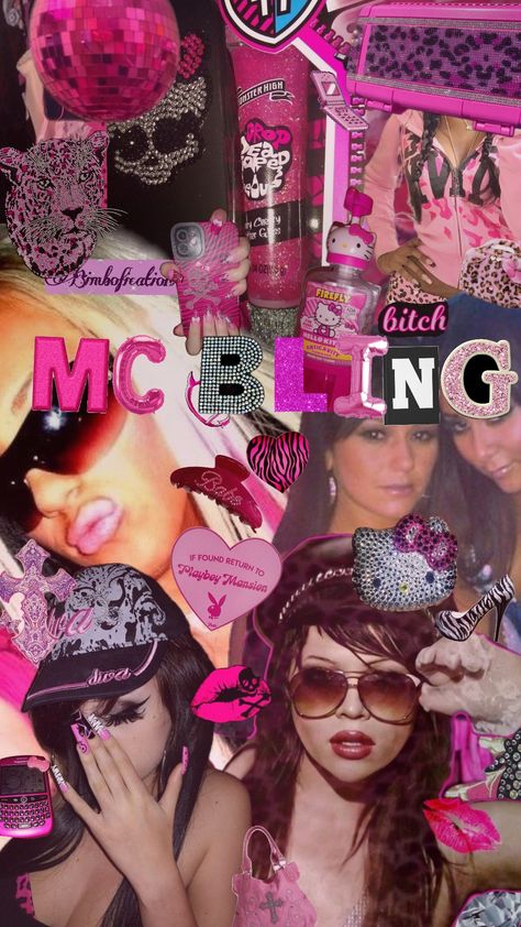 Mcbling Magazine, Mcbling Twitter Header, Mcbling Usernames, 2000s Kardashians, Mcbling Party, Y2k Birthday Party, Trashy Aesthetic, Mcbling Aesthetic, Mc Bling