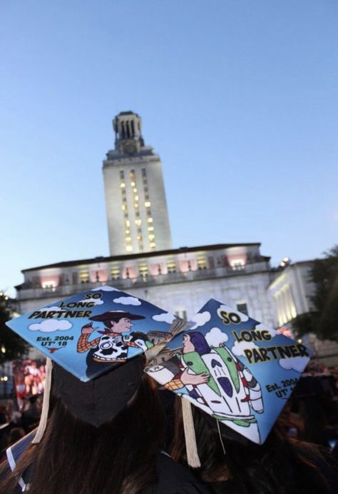 Pinterest @spiciwasabi 🦋🦋🦋 Matching Graduation Caps Matching Grad Caps, Matching Graduation Caps, Grad Caps, Graduation Cap Designs, Graduation Caps, Cap Designs, Grad Cap, Graduation Ceremony, Graduation Cap