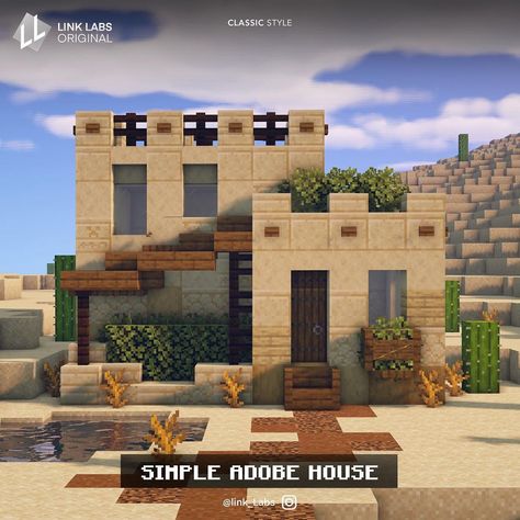 Minecraft Desert Village Remodel, Minecraft Desert House, Minecraft Temple, Minecraft Desert, Desert Village, Minecraft Kingdom, Desert City, Minecraft House Plans, Bangunan Minecraft