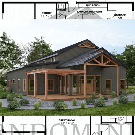 Barndamiduum Floor Plans, Pole Barn House Plans With Garage, 4 Bedroom Barndominium Floor Plans With Shop, Barndominium Ideas Floor Plans 4 Bedroom, 1 Story Barndominium Floor Plans, Cargo House, 4 Bedroom Barndominium Floor Plans, Hangar Homes, Barndominium Interior