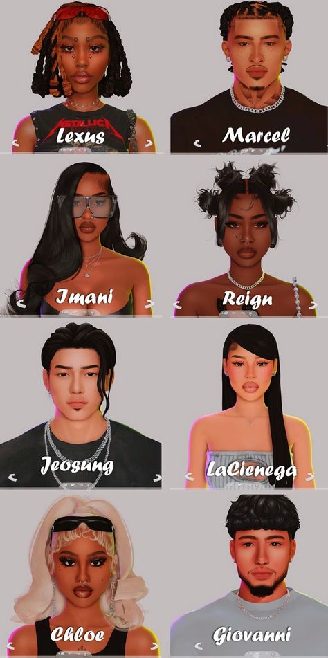 My First Sims Dump <3 ⭐💋 | Patreon Cute Sims Characters, Free Patron Sims 4 Cc, All Sims 4 Packs, Sims 4 Xureila, Sims Personality Ideas, Sims 4 Xureila Cc, Xureila Sims 4, Sims 4 Sims Download Patreon, Sims 4 Cc Cornrows