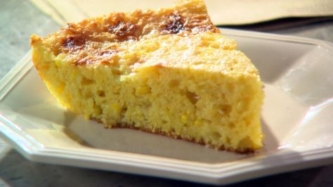 Watch Martha Stewart’s Bonus: Custard-Filled Cornbread Video. Get more step-by-step instructions and how to’s from Martha Stewart. Cornbread Video, Cornmeal Cornbread, Polenta Recipes, Martha Stewart Recipes, Baked Corn, Muffin Bread, Custard Filling, Tv Food, Food Sweet