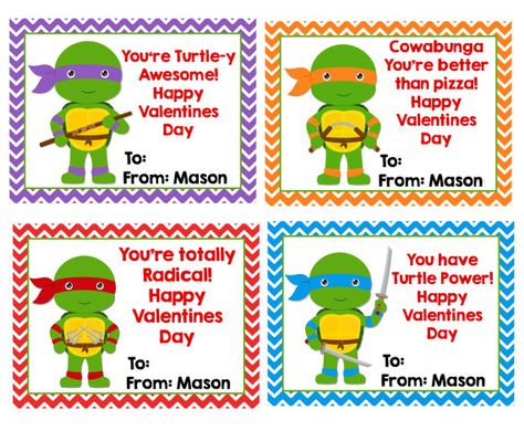 Adorable TMNT Valentine ideas.  Donatello's is the best! John Bradley, Turtle Day, Printable Valentines Day Cards, Printable Valentines, Valentines Day Cards, Teenage Mutant Ninja Turtle, Diy Valentines Crafts, My Funny Valentine, Ninja Turtle