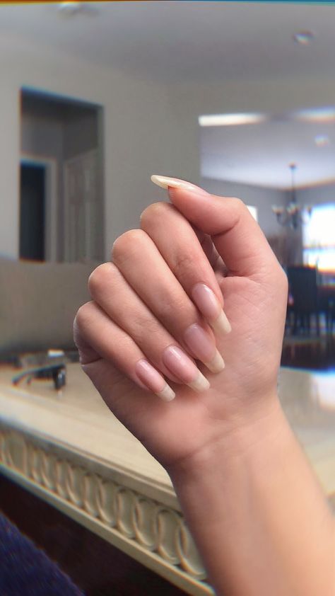 #natural #nails #longnails #naturalnails Long Natural Nails, Healthy Nails, Dream Nails, Natural Nails, Long Nails, Fun Nails, Cute Nails, Nail Inspo, Lei