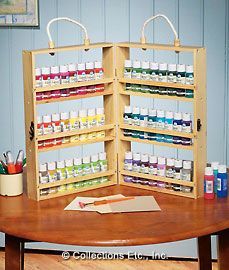 undefined Acrylic Paint Storage, Craft Paint Storage, Paint Organization, Bottle Caddy, Craft Supply Storage, Scrapbook Organization, Dream Craft Room, Paint Storage, Craft Paint