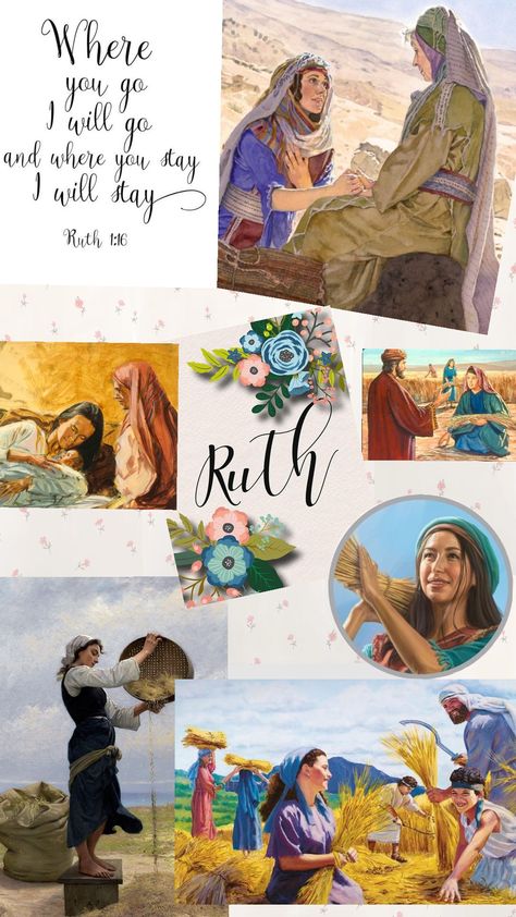 Women of the Bible One~Ruth Leah Bible, Rachel And Leah, Ruth Bible, Ruth 1, Journaling Printables, Bible Journaling Printables, Women Of The Bible, Bible Art, Bible Journaling