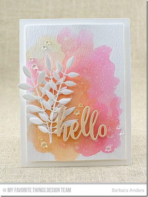 Paper+Pursuits:+Hello–Color+Throwdown+#403 Handcrafted Cards, Creativity Inspiration, 카드 디자인, Hello Cards, Card Shop, Handmade Greetings, E Card, Art Crafts, Watercolor Cards