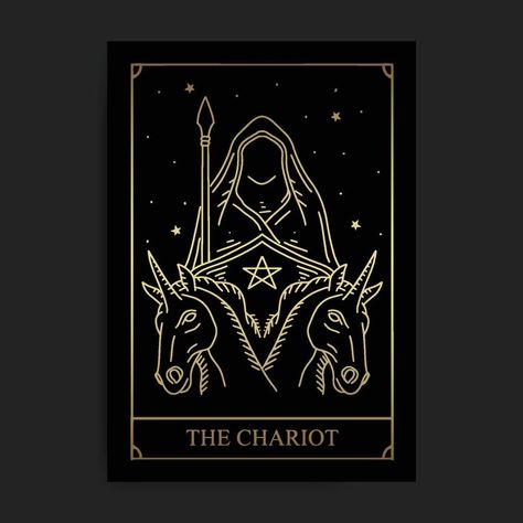 Chariot Tarot, The Chariot Tarot, Major Arcana Tarot, Tarot Tattoo, Arcana Tarot, Tarot Major Arcana, Card Drawing, Major Arcana, Styled Stock