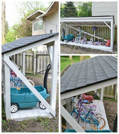 It's easy to install a new roof on a backyard structure like a shed, playhouse, or lean-to. #roofeditmyself #shop #kidsoutdoorplayhouse Shed Playhouse, Outdoor Toy Storage, Backyard Structures, Build A Playhouse, Lean To, Storage Shed Plans, Roof Installation, New Roof, Bike Shed