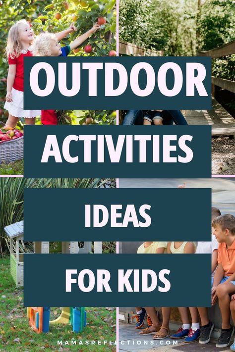 Discover 20 fun and easy outdoor activities that will keep your kids entertained and engaged while enjoying the fresh air and sunshine also sharing ideas for Outdoor activities for kids, fun outdoor games for children, kid-friendly outdoor fun, easy activities for kids outside, creative outdoor play ideas, outdoor games for toddlers, family-friendly outdoor activities, nature activities for kids, summer outdoor activities for children, simple outdoor crafts for kids. Outdoor Play Ideas For Preschoolers, Outdoor Play Ideas For Kids, Outdoor Physical Activities For Kids, Outdoor Play For Toddlers, Outdoor Games For Children, Activities For Kids Outside, Outdoor Crafts For Kids, Easy Outdoor Activities, Fun Easy Activities