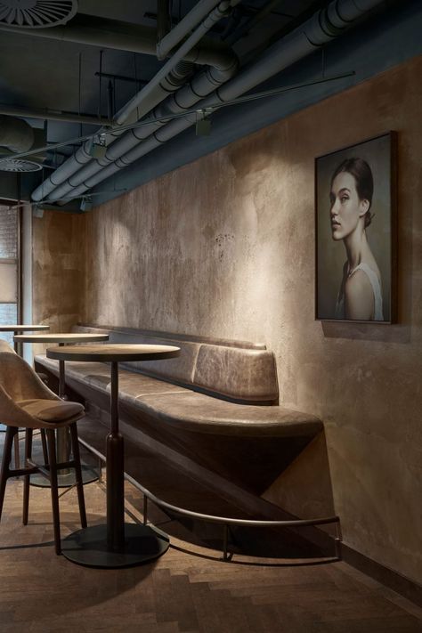 WYERS - Kimpton | Fiction Factory Concrete Effect Paint, Design Café, Italian Restaurants, Shenyang, Living Room Bar, Bar Interior, Showroom Design, Cafe Interior Design, Gothenburg