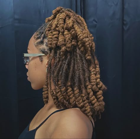 Locs Curled With Perm Rods, Perm Rods Locs, Locs Perm Rods, Girls With Locs, Pretty Locs, Locs Journey, Vacation Hairstyles, Loc Inspiration, Short Locs