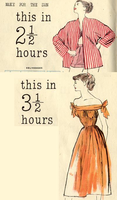 Patron Vintage, 1950 Fashion, Vintage Dress Patterns, Easy Sewing Patterns, Diy Sewing Clothes, Vintage Diy, Fashion Sewing Pattern, Old Fashion, Summer Patterns