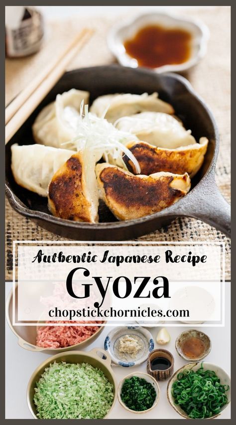 Japanese Gyoza, Japanese Side Dish, Japanese Dumplings, Easy Japanese Recipes, Japanese Recipe, Japanese Street Food, Traditional Contemporary, Japanese Recipes, Asian Inspired Recipes