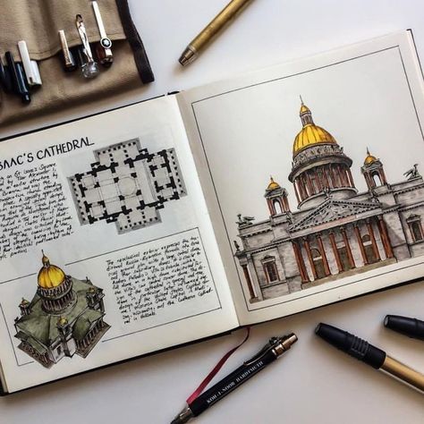 Voyage Sketchbook, Architecture Journal, St Basils Cathedral, Moleskine Journal, Architecture Drawing Sketchbooks, Building Sketch, St Basil's, Travel Sketchbook, Architecture Sketchbook