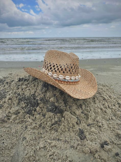 #coastalcowgirl #cowboy #cowboyhat #sand #beach #beachlife #shells Country Style Pink Beach Hat, Cowboy Hat Beach, Cowgirl Hat Beach Pictures, Western Style One-size Beach Hat, Cowgirl Hat At Beach, Coastal Cowgirl, Summer Plans, Cow Girl, Girl With Hat