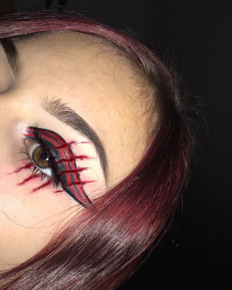 Nightmare On Elm Street Makeup, Freddy Krueger Makeup, Spooky Makeup, Halloween Eye Makeup, Halloween Eyes, A Nightmare On Elm Street, Halloween 2024, Elm Street, Nightmare On Elm Street