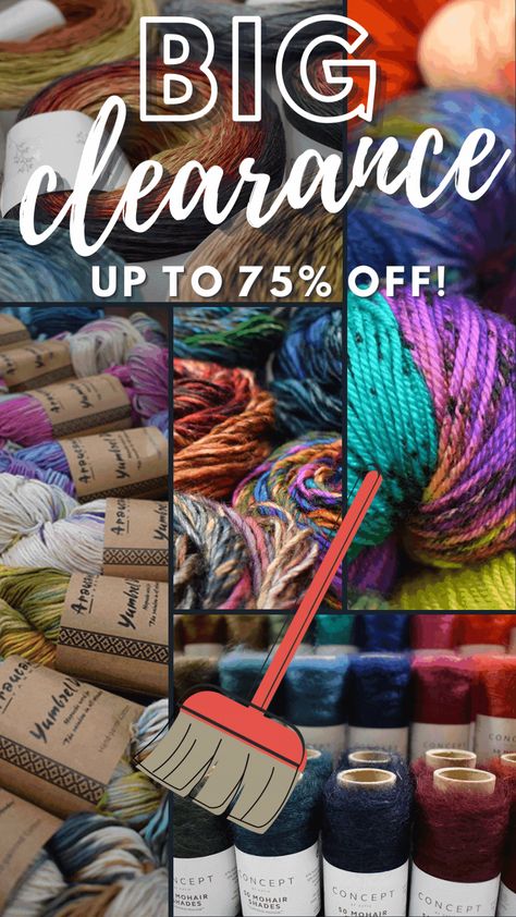 We need to clear shelf space to make room for all the beautiful new yarns arriving for fall. Clearance yarns are now marked 50-75% off. This a fabulous opportunity to save BIG on dozens of yarns! 💰 #swakknit #chooseguthrie #makersgonnamake #localyarnshop #yarnsale Yarn Sale Clearance, Clear Shelf, Sealed With A Kiss, Local Yarn Shop, Yarn For Sale, Crochet Needles, Fine Yarn, A Kiss, Clearance Sale