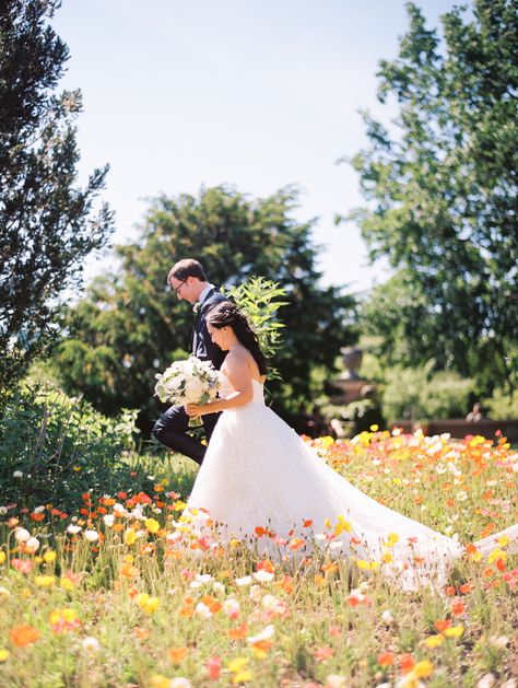 Romantic wedding in the meadow | Photography: Kristin La Voie Wild Flower Field Wedding, Beatles Themed Wedding, Beatles Theme, Meadow Photography, Wedding Nature, Romantic Florals, Field Wedding, Future Wedding Plans, Venue Ideas