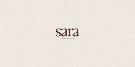 Sara — Tina Perko Design Logo Sara Design, Sara Logotype, Logo Sara, Personal Identity Design, Clever Logo Design, Typographic Logo Design, Clever Logo, Hair Logo, Cosmetic Logo