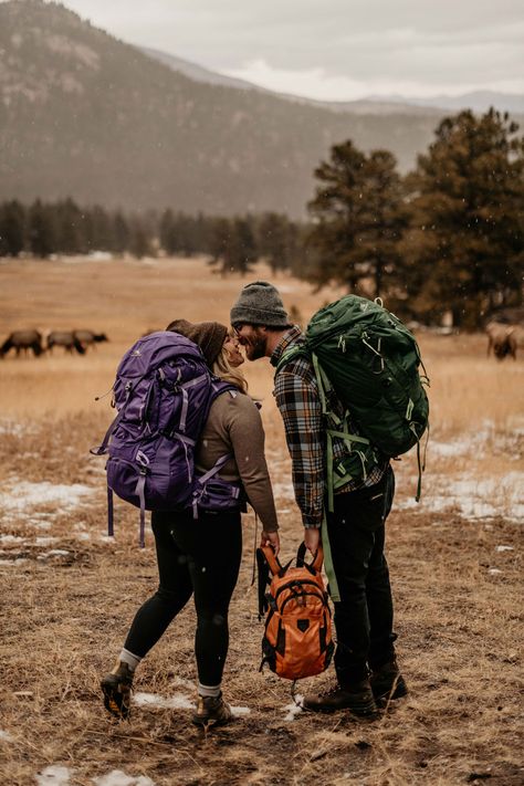 Pregnancy Announcement To, Hiking While Pregnant, Couple Hiking Photos, Pregnancy Announcement Outdoorsy, Adventure Pregnancy Announcement, Pregnancy Announcement Mountains, Travel Baby Announcement, Hiking Baby Announcement, Camping Baby Announcement