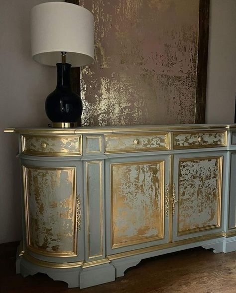 Metallic painted furniture