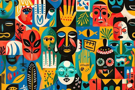 Colorful Digital Artwork Featuring Cultural Elements and Motifs Promoting Inclusion and Diversity Concept Vibrant stock photography Cultural Diversity Illustration, Unity Illustration, Gender And Development, Cultural Diversity, Digital Artwork, Stock Photography, Vector Art, Concept Art, Photo Image